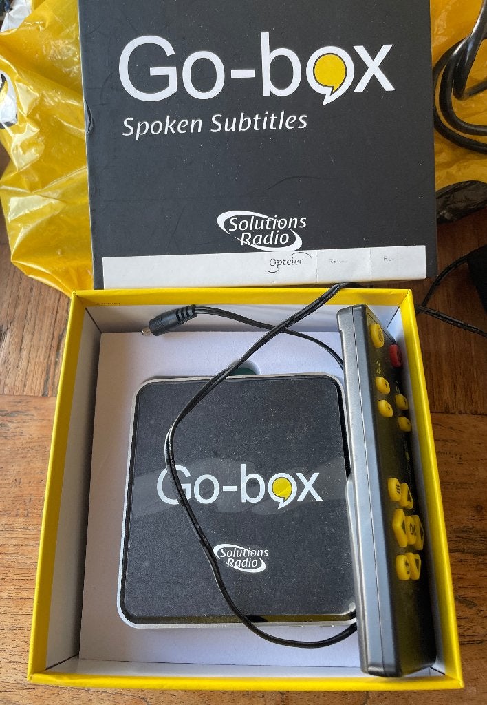 Go-box voor gesproken ondertiteling., Ophalen, HDMI
