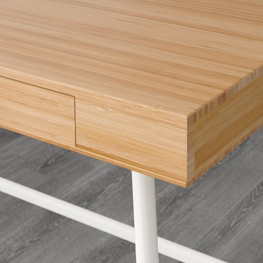 Ikea Bamboo/staal Bureau, Ophalen, Overige typen, Zo goed als nieuw, IKEA