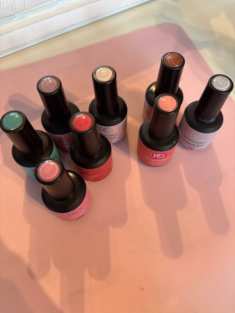Pink gellac, Gebruikt, Overige kleuren, Ophalen of Verzenden, Handen en Nagels