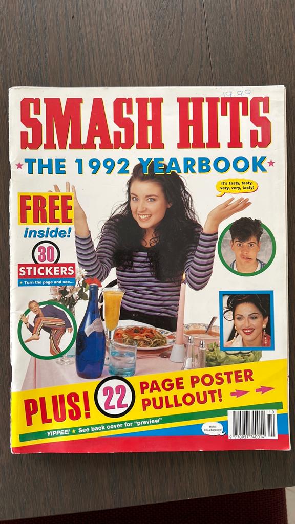 Te koop: originele Smash Hits – The 1992 Yearbook., Ophalen of Verzenden, Zo goed als nieuw, Muziek, Film of Tv