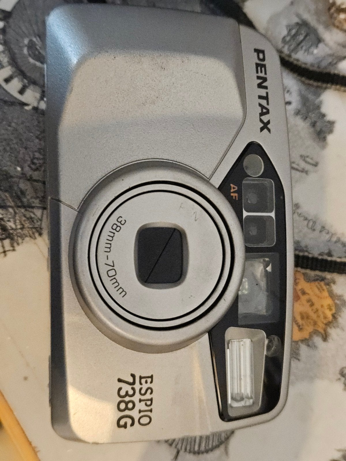 Pentax Espio 738G Compact Camera - Zilver, Audio, Tv en Foto, Fotocamera's Analoog, Ophalen of Verzenden, Gebruikt, Compact, Pentax