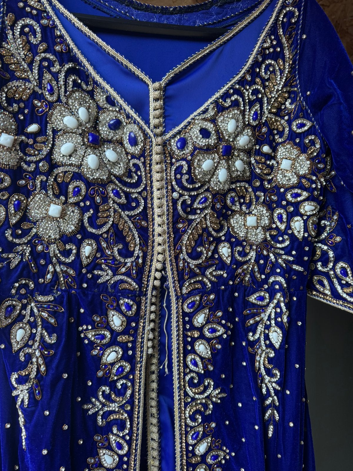 Marokkaanse jurk, Overige typen, Blauw, Zo goed als nieuw, Ophalen