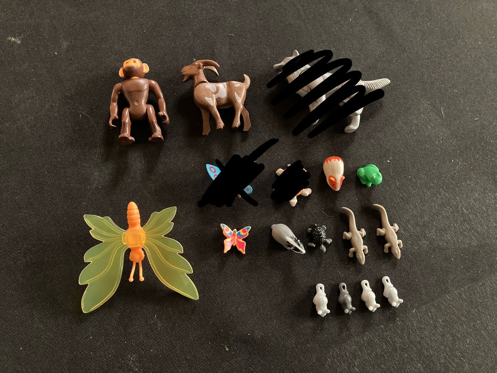 Playmobil vlinder, aap ed.., Kinderen en Baby's, Ophalen of Verzenden, Zo goed als nieuw