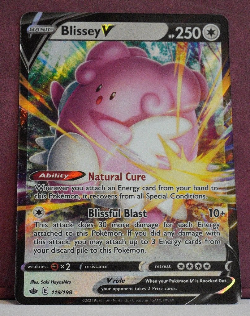 Blissey V 119-198 Chilling Reign Pokémon Kaart, Verzenden, Nieuw, Losse kaart