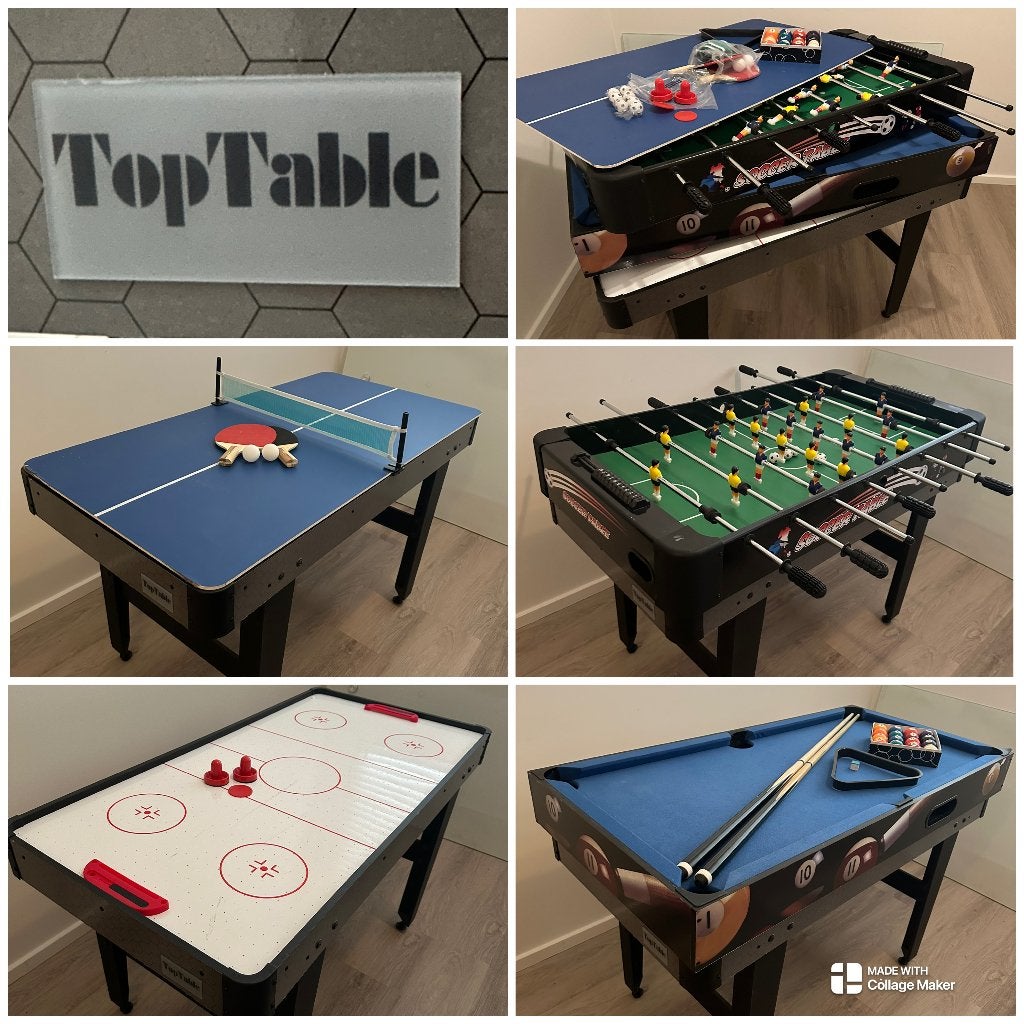 TopTable 4-in-1 multifunctionele game tafel, Ophalen, Gebruikt, TOP TABLE