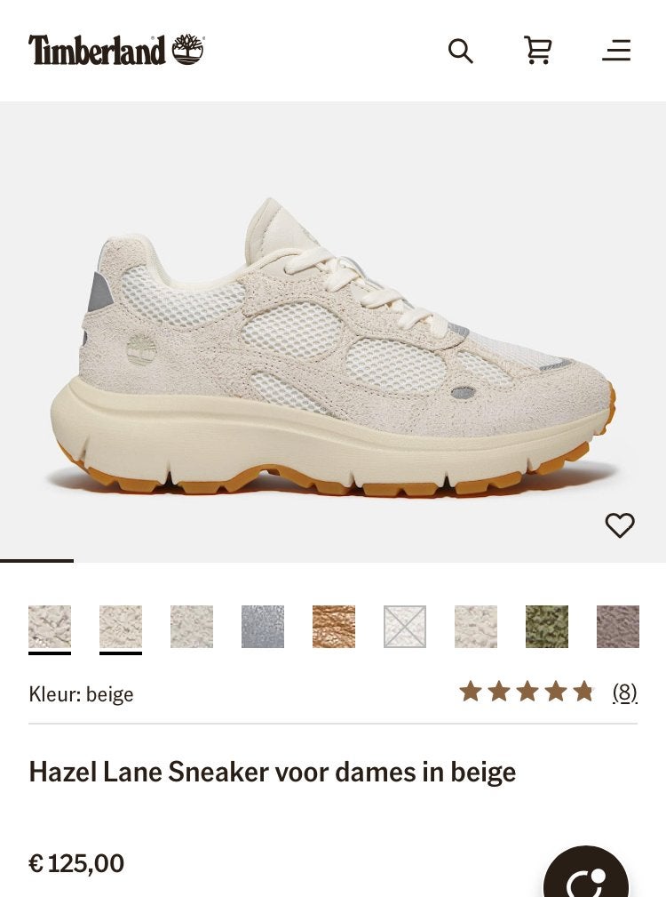 Timberland Hazel Lane sneakers - Beige, Maat 38, Ophalen of Verzenden, Nieuw, Beige, Sneakers of Gympen