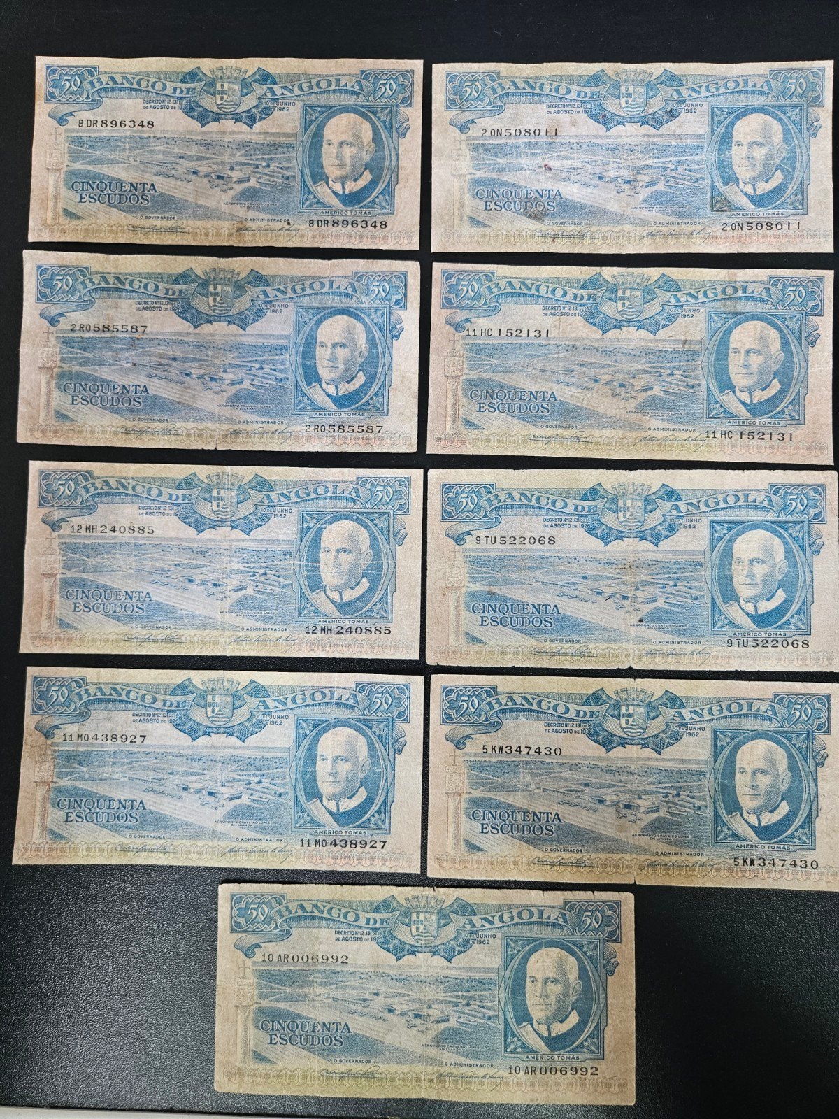 Angola pick 93 1962 per stuk, Postzegels en Munten, Bankbiljetten | Afrika, Ophalen of Verzenden, Overige landen, Los biljet