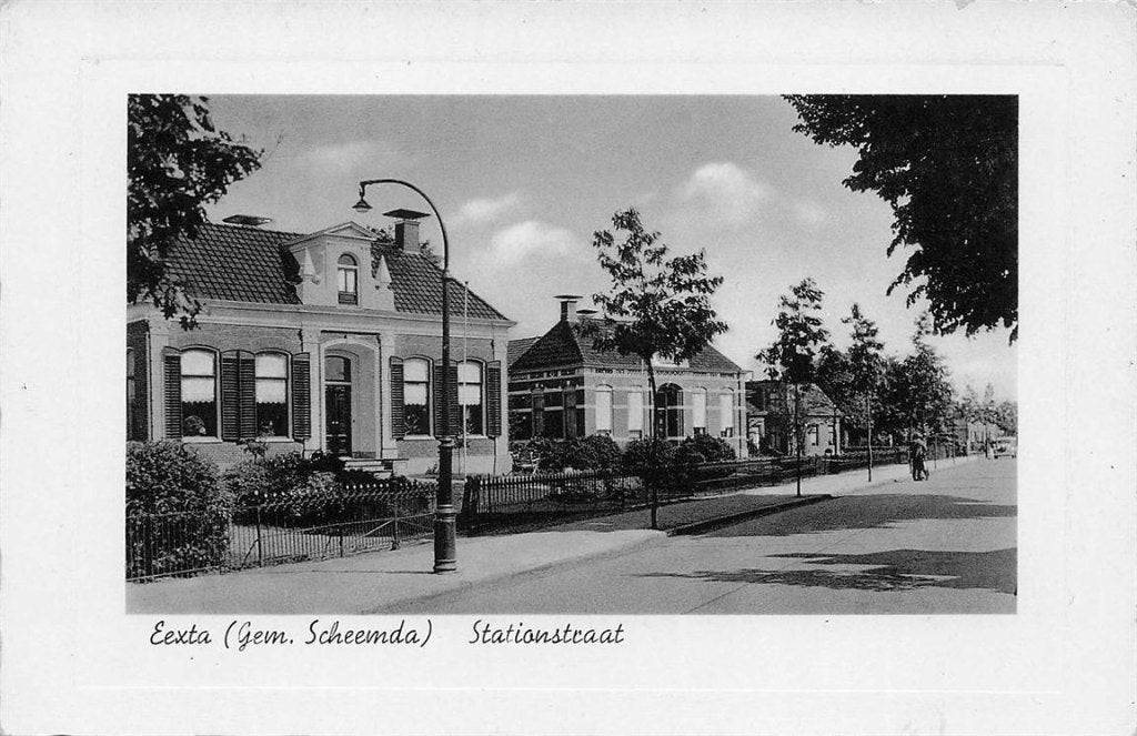 702-381-013 Eexta (Gem Scheemda) Stationstraat, Verzenden, Voor 1920, Groningen