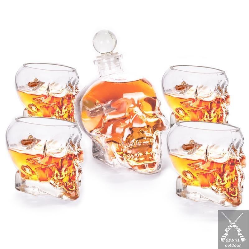 Skull met kogel, karaf set en losse glazen, Ophalen of Verzenden, Nieuw, Overige typen