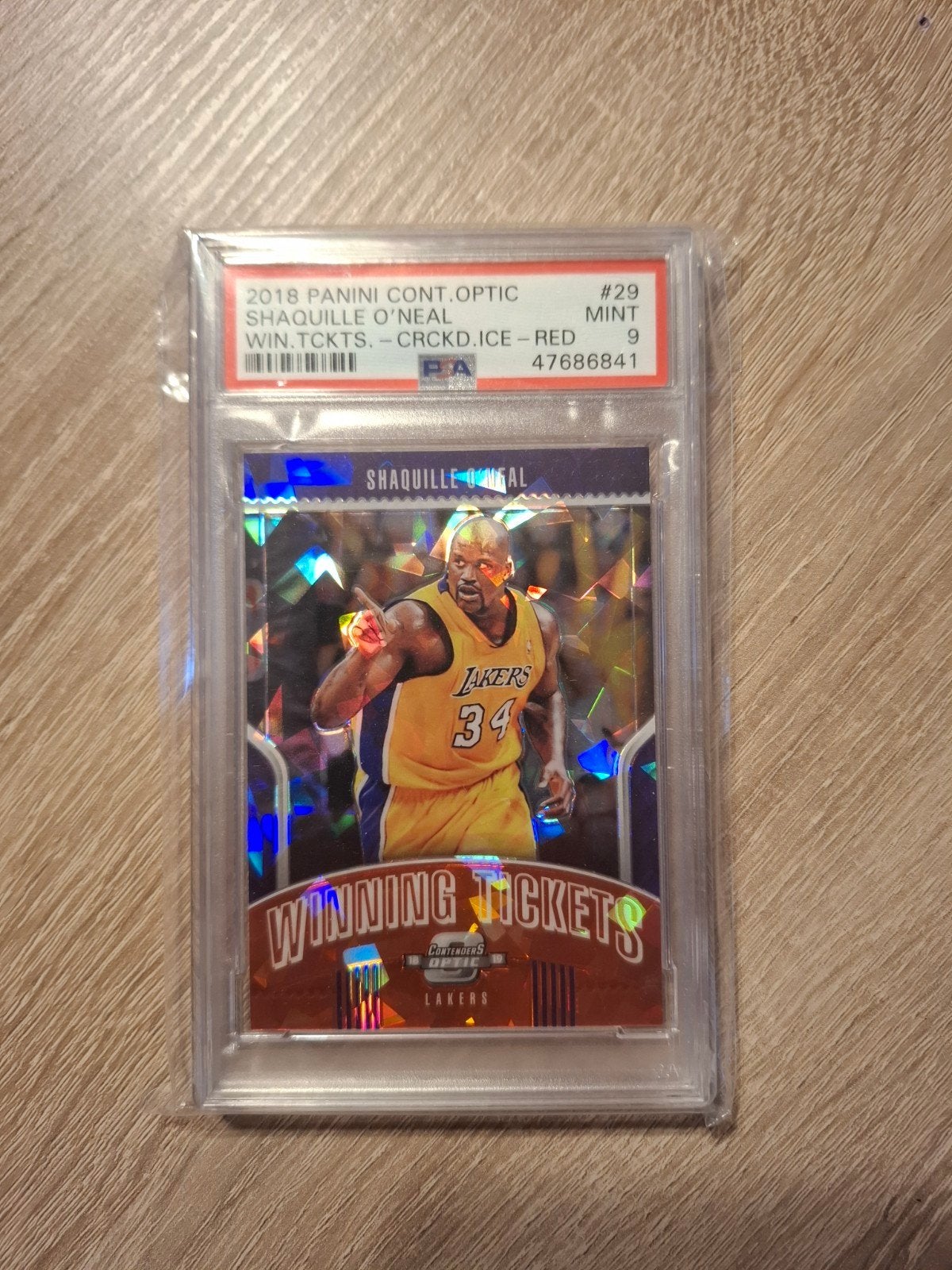 Shaquille O'Neal 2018 Panini Cont. Optic Winning Tickets, Ophalen of Verzenden, Nieuw, Buitenlandse clubs, Poster, Plaatje of Sticker