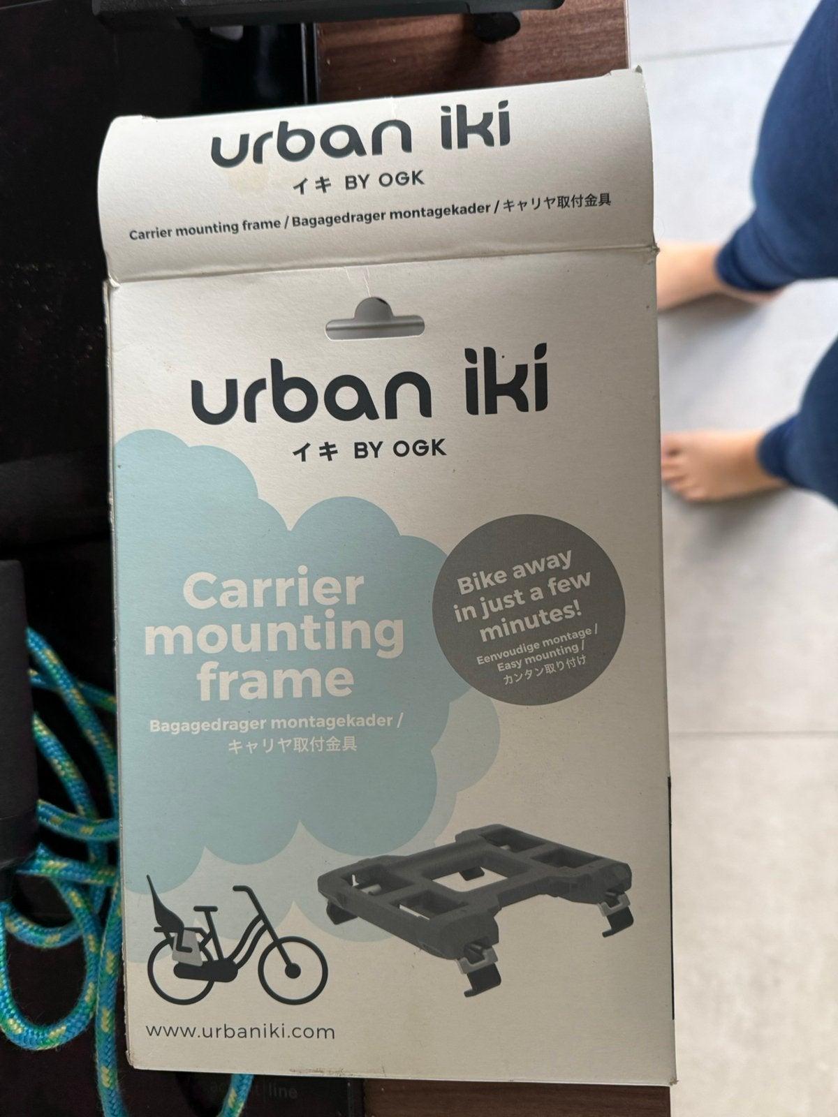 Urban iki mik systeem voor achterop fietszitje, Fietsen en Brommers, Ophalen of Verzenden, Nieuw, Achterzitje