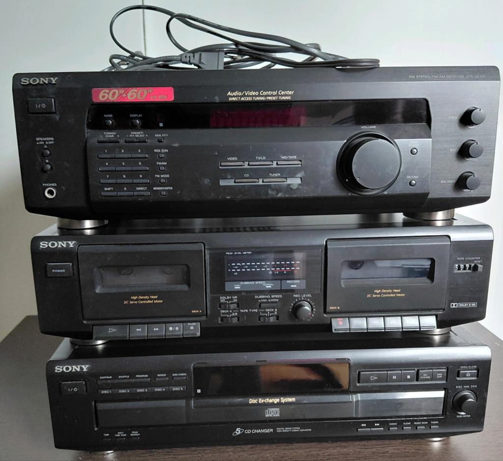 Sony losse receiver/versterker STR-DE 135, zonder speakers., Ophalen, Gebruikt, Cassettedeck, Sony