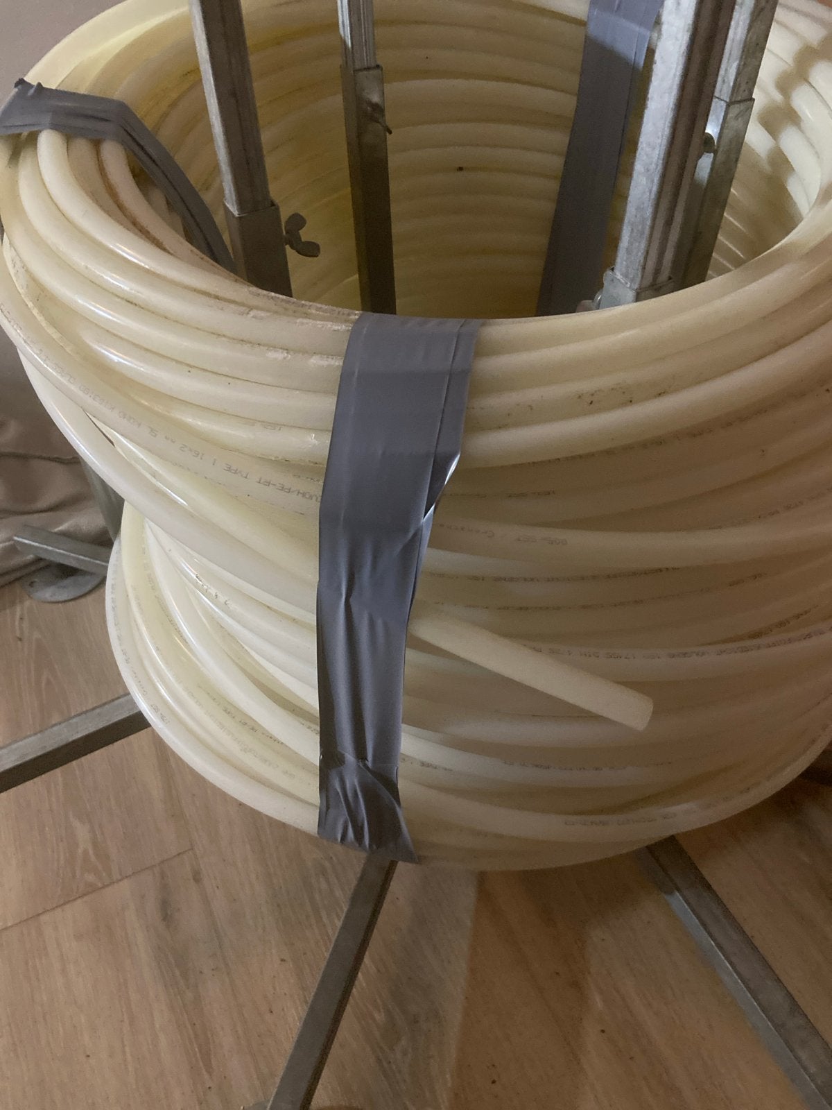 rol vloerverwarmingsbuis - PE-RT 16x2mm totaal 184 m, Doe-het-zelf en Verbouw, Ophalen, Pvc, 6 meter of meer, Nieuw