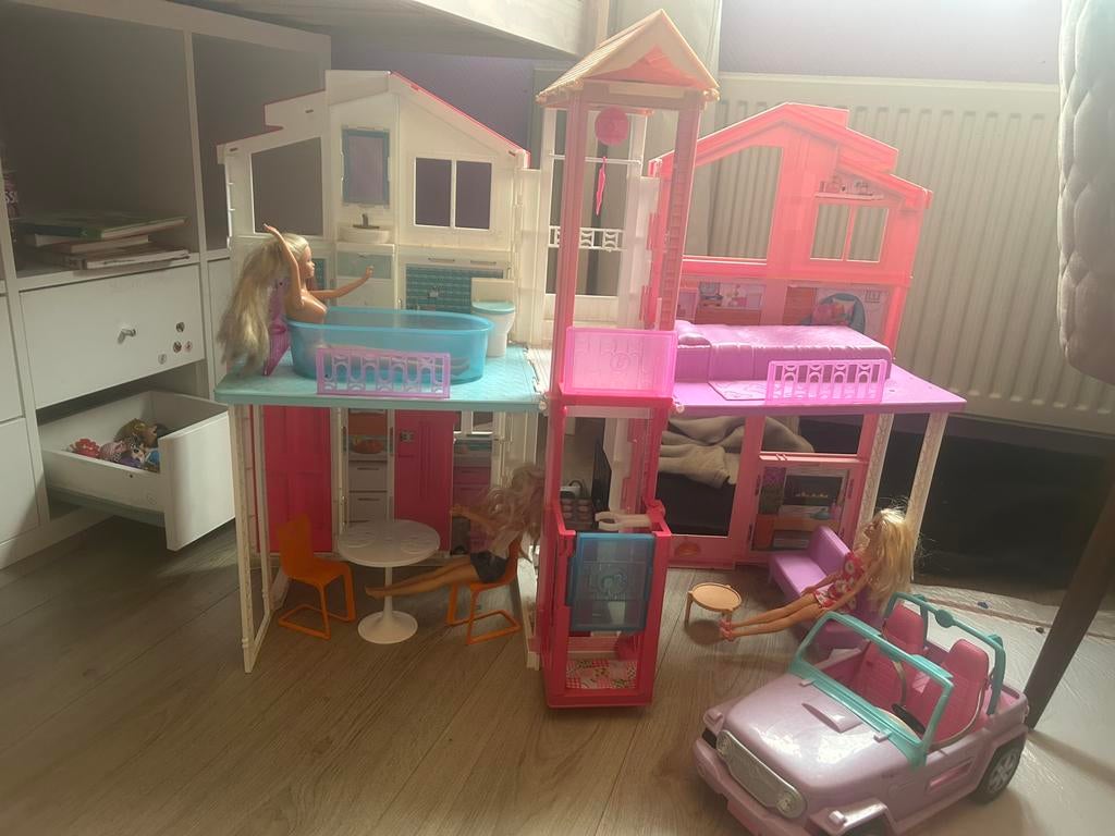 Barbie droomhuis, Ophalen of Verzenden, Gebruikt, Poppenhuis