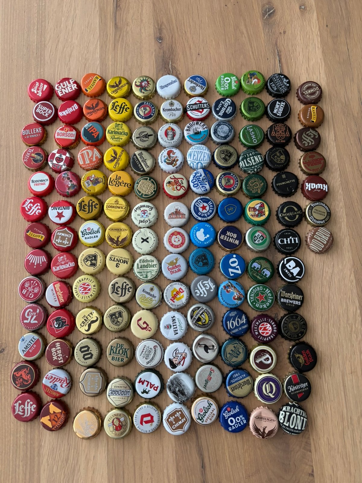 137 verschillende bierdopjes, Ophalen of Verzenden