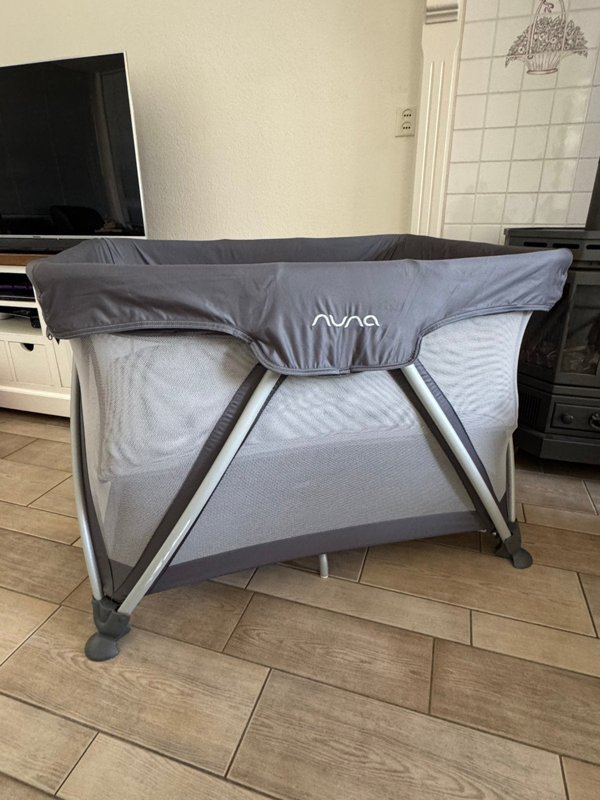 Nuna Sena Aire reisbed incl baby-inzet + matras, Kinderen en Baby's, Ophalen, Zo goed als nieuw