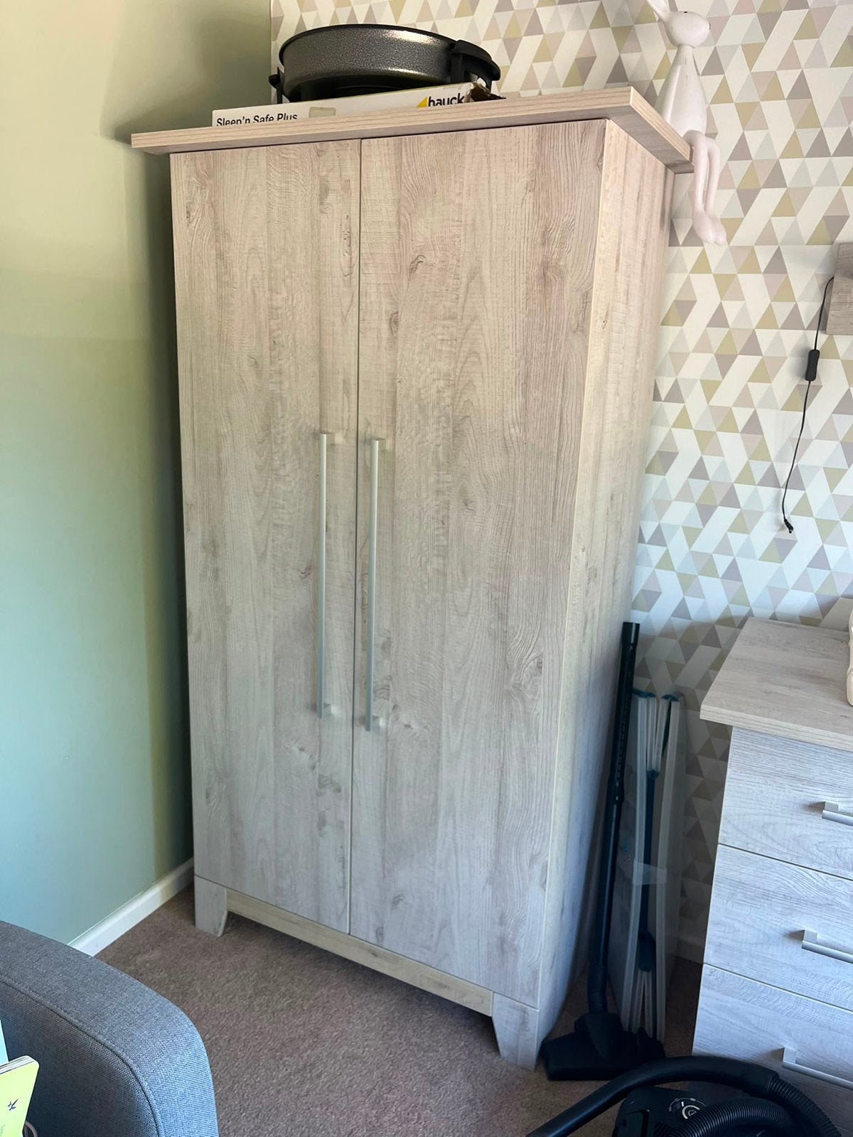 Complete babykamer Interbaby: ledikant, kast, commode, plank, Ophalen, Gebruikt, Jongetje of Meisje