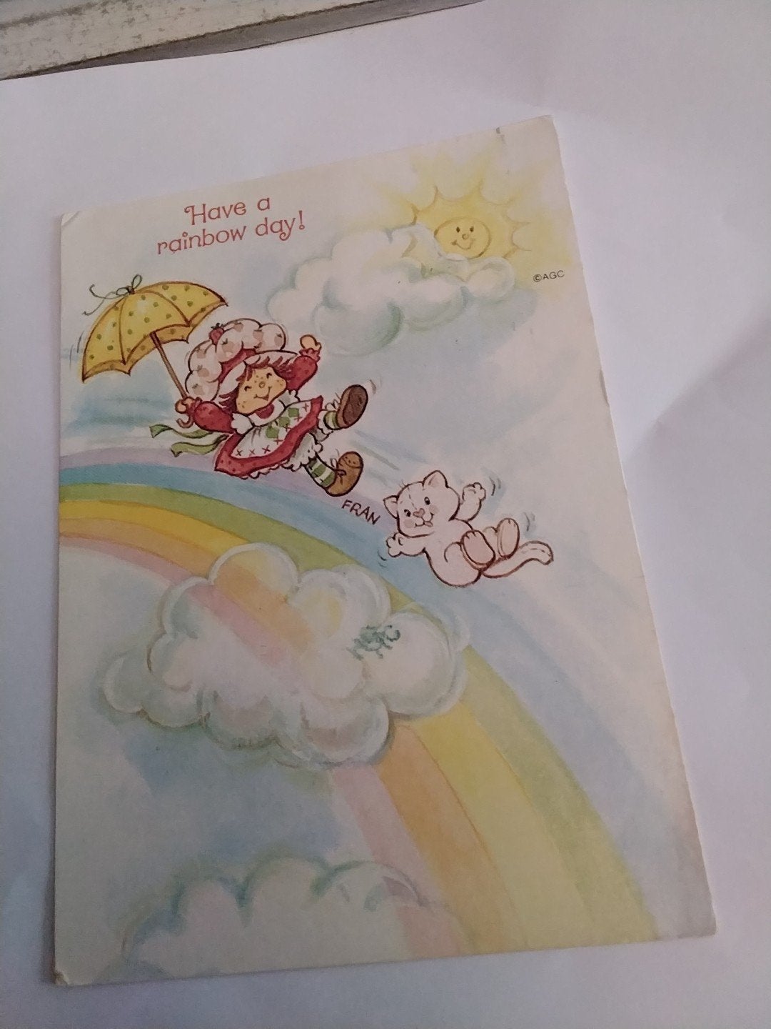 Strawberry Shortcake ans Friends kaart 'HAVE A RAINBOW DAY, Verzamelen, Ophalen of Verzenden, 1980 tot heden, Gelopen