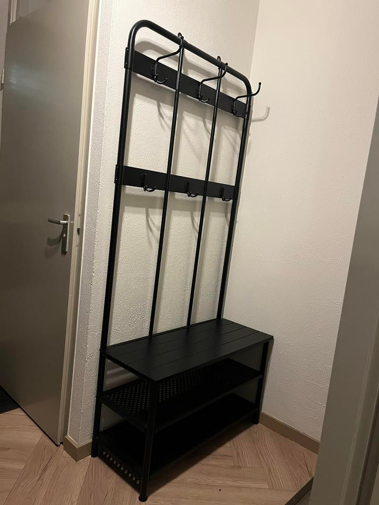 NIPÅSEN / BAGGMUCK kapstok, Huis en Inrichting, Woonaccessoires | Kapstokken, 100 tot 150 cm, Zo goed als nieuw, Metaal, Ophalen