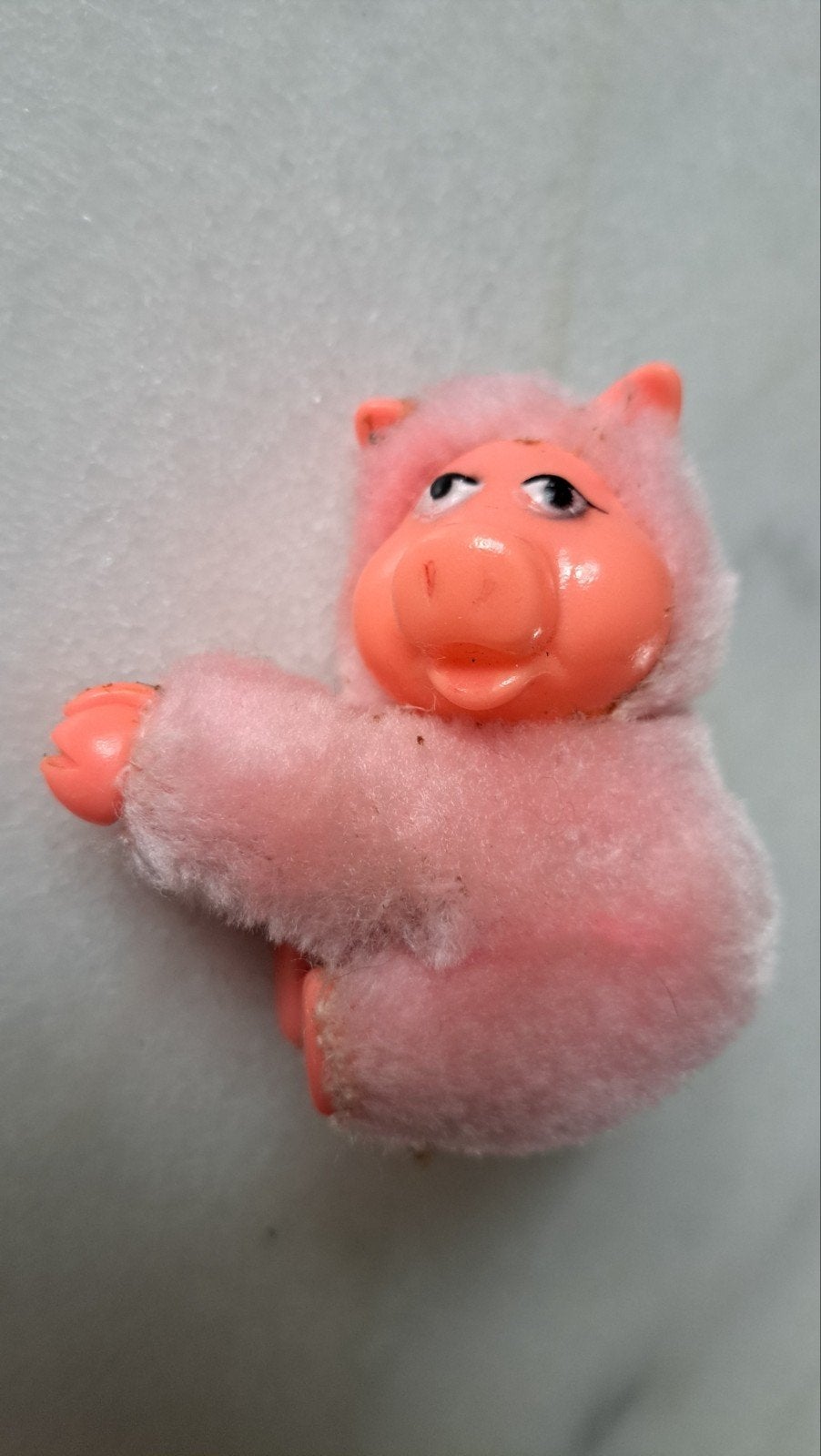 Vintage knijppoppetje/knijpbeest Miss Piggy - roze varken, Ophalen of Verzenden, Overige typen