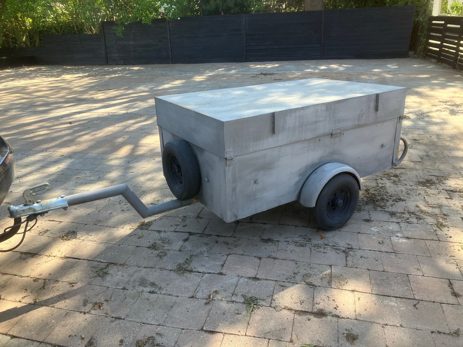 Gesloten aanhanger / aanhangwagen staal bagage bagagewagen, Ophalen, Gebruikt