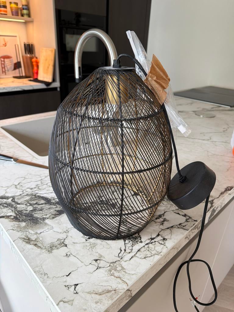 Hanglamp Loods 5, Ophalen, Zo goed als nieuw, Metaal, 50 tot 75 cm
