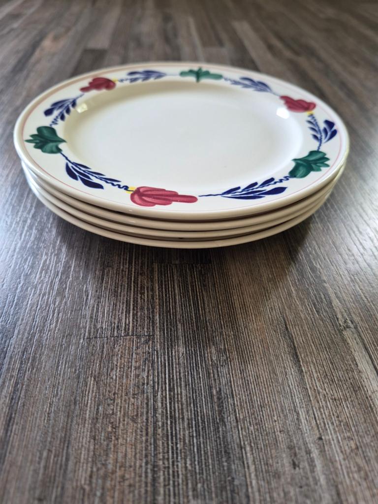 Boerenbont GEBAKS bordjes (4 stuks) / prijs per stuk, Ophalen of Verzenden, Nieuw, Aardewerk, Bord(en)