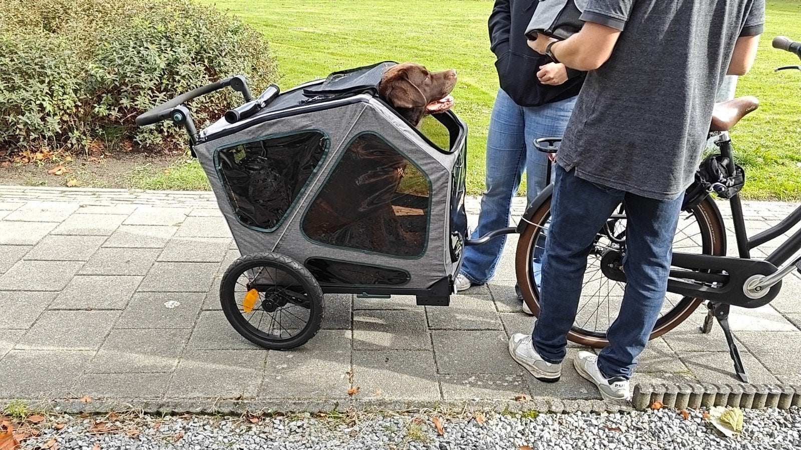 Trixie Hondenfietskar Heavy Duty maat L, Fietsen en Brommers, Fietsaccessoires | Aanhangers en Karren, Ophalen, Hondenkar