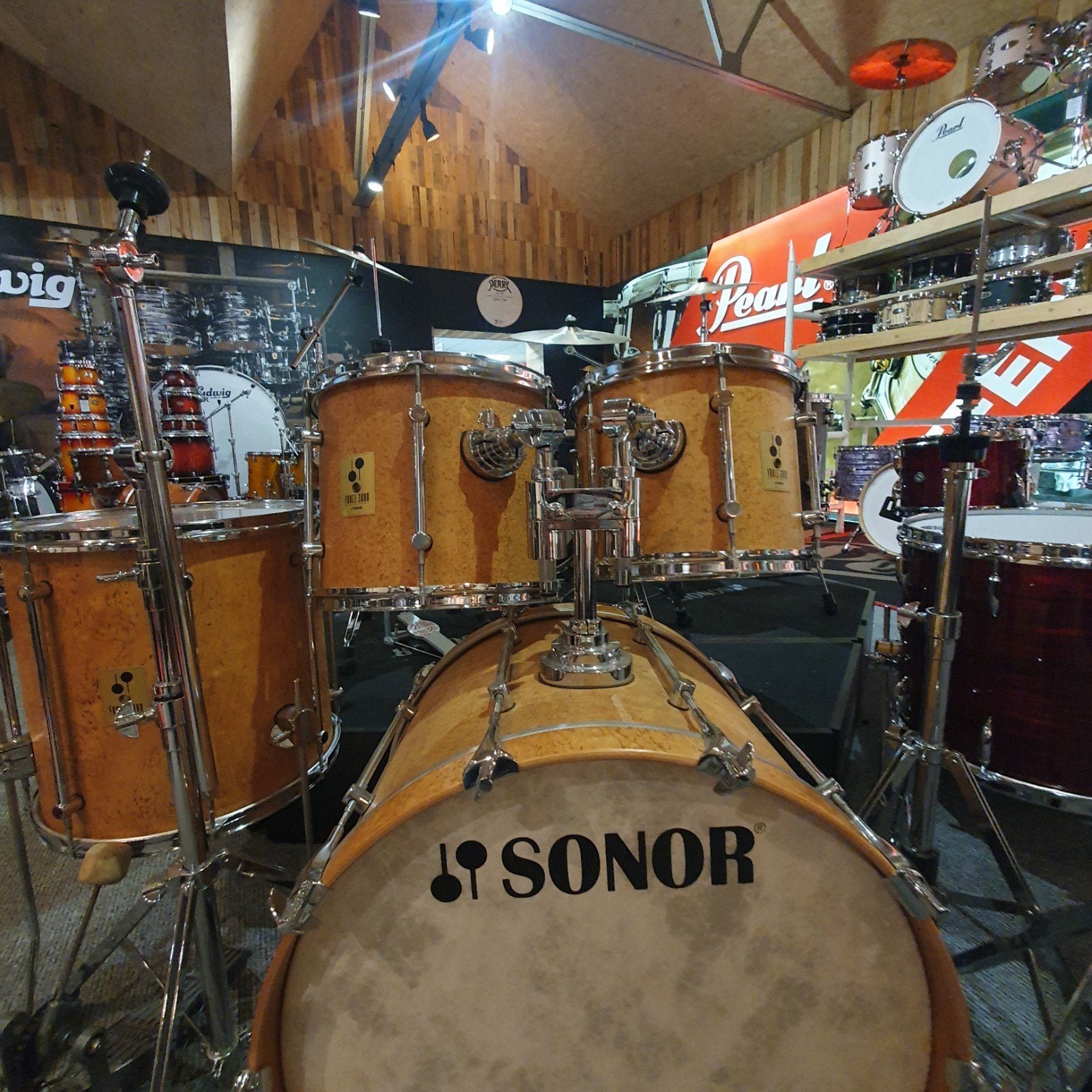 Sonor Force 3000 in Scandinavisch birch: in nieuwstaat!, Ophalen of Verzenden, Zo goed als nieuw, Sonor