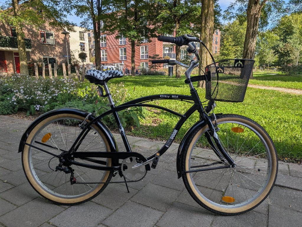 Cruiserfiets Outdoor City504, Fietsen en Brommers, Ophalen, Cruiser, Velgrem, OUTDOOR