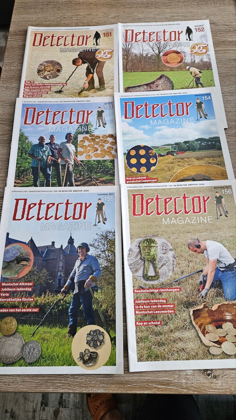 Detector Magazine 2017 - Nummers 151 t/m 156, Ophalen of Verzenden, Gelezen, Overige typen