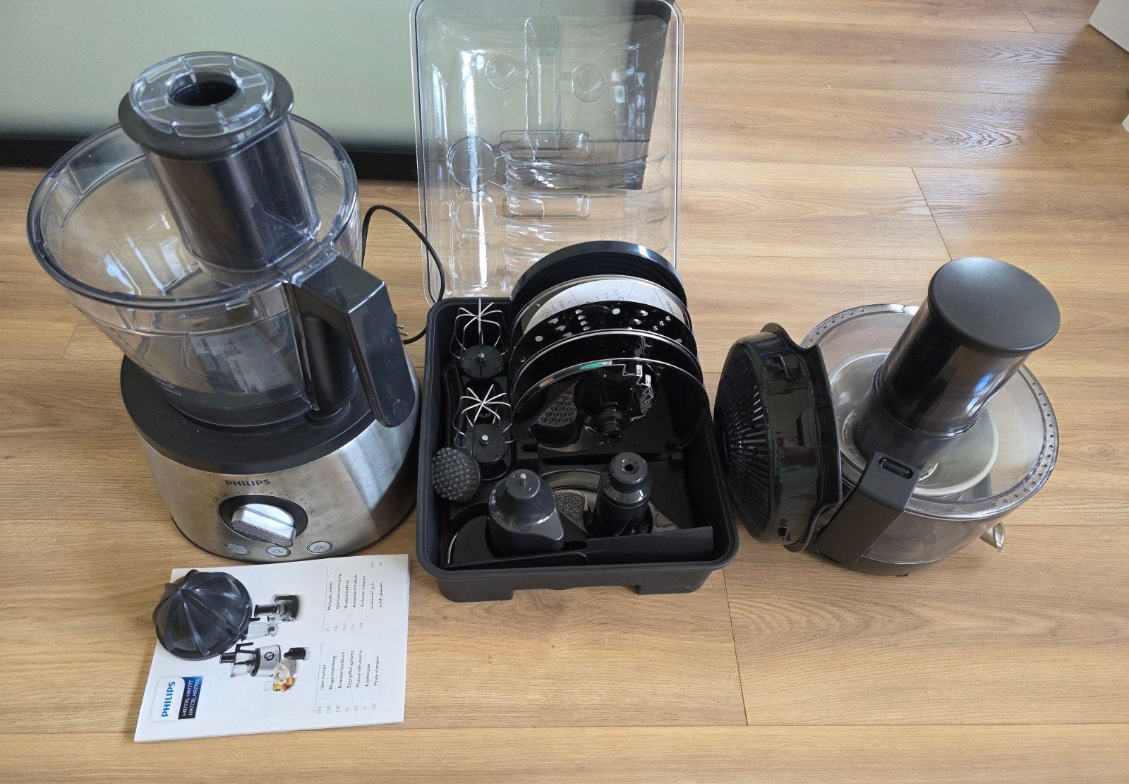Philips keukenmachine HR7778, 1 tot 2 liter, Ophalen of Verzenden, Zo goed als nieuw, 3 snelheden of meer
