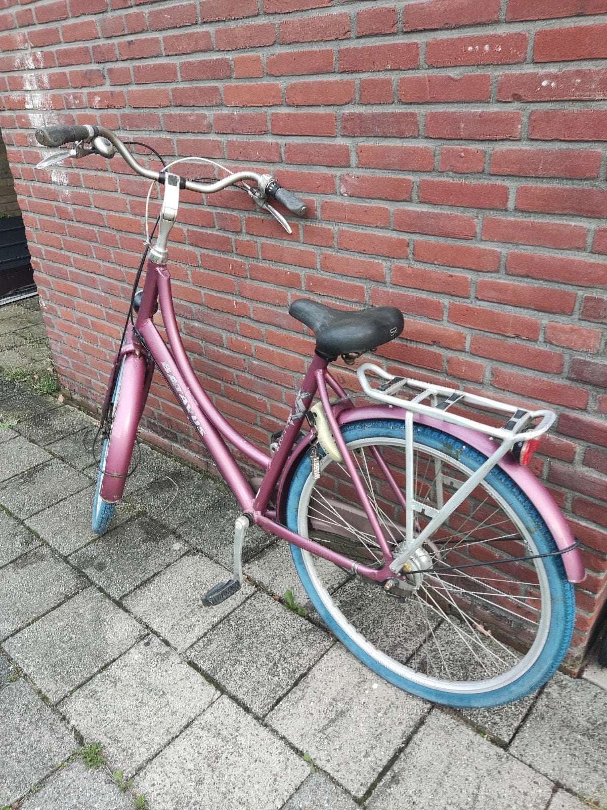 Batavus Block Buster Damesfiets - Paars/Roze, Ophalen, Batavus, 50 tot 53 cm, Trommelrem