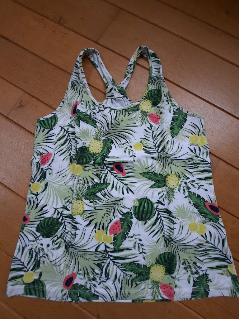 Esmara top wit jungle fruit maat 40/42 - Nieuw -, Kleding | Dames, Tops, Maat 38/40 (M), Wit, Nieuw, Zonder mouw