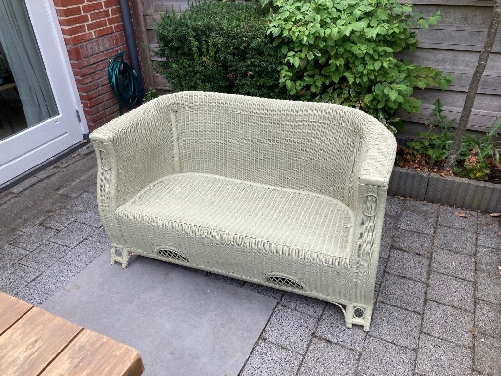 Antiek Rieten Bankje, Ophalen