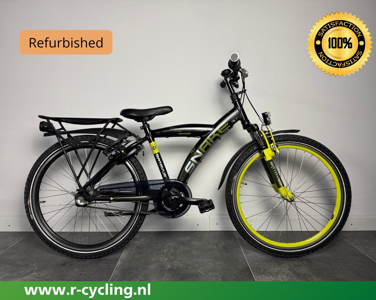 Batavus Snake 24 inch 38 cm frame, R-Cycling.nl, Contact@r-cycling.nl, V-brakes, Aluminium