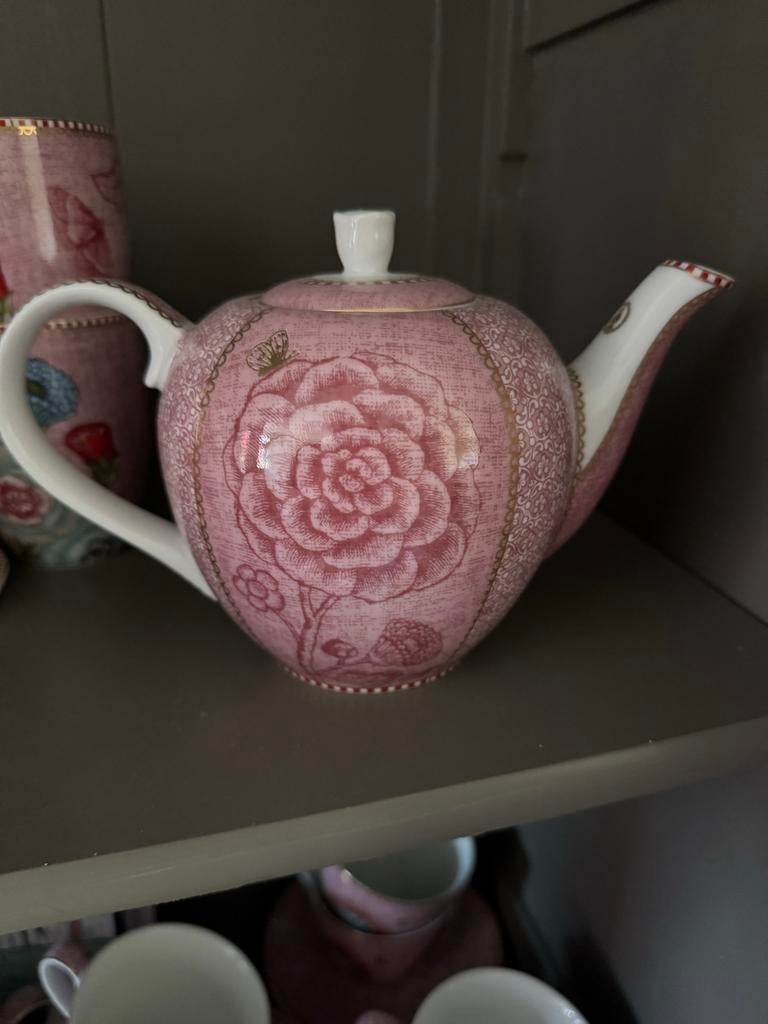 Pip Studio Theepot Spring to Life 0,8 liter, Ophalen, Overige typen, Nieuw, Overige stijlen
