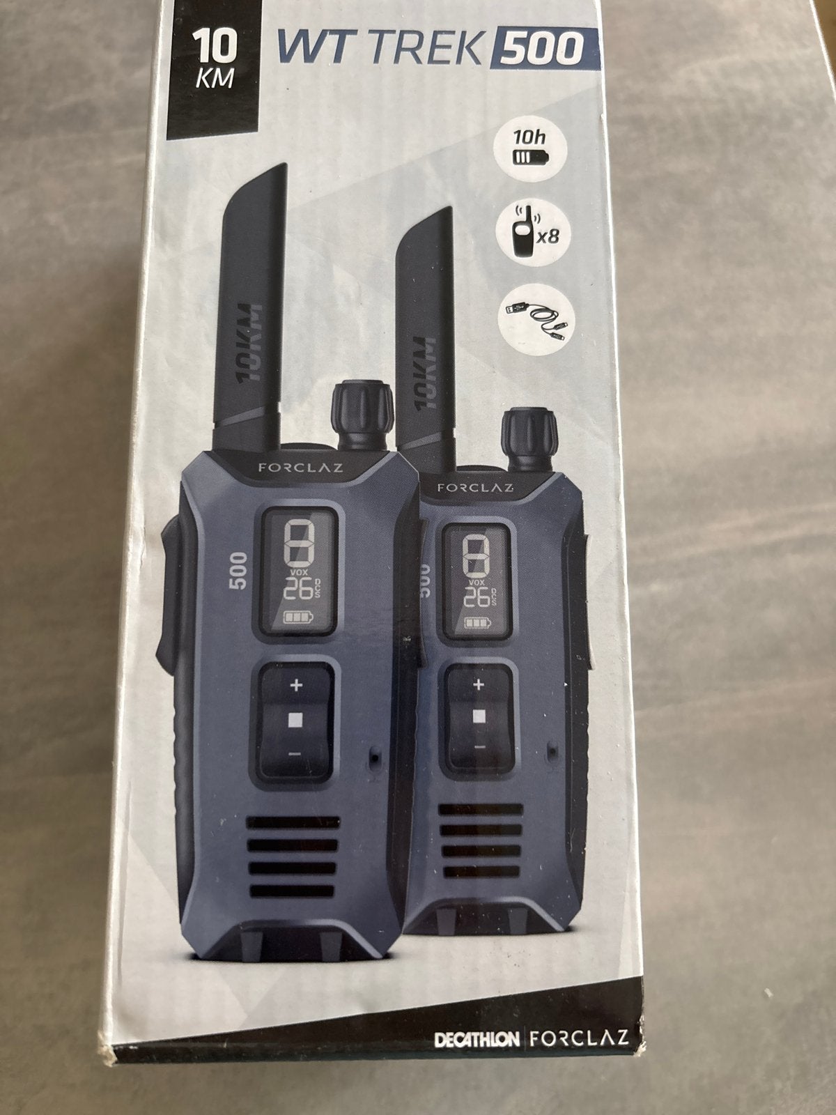 Walkietalkie Decathlon Forclaz WT Trek 500 - Zo goed als nie, Ophalen, Zo goed als nieuw, 5 tot 15 km, Portofoon of Walkie-talkie