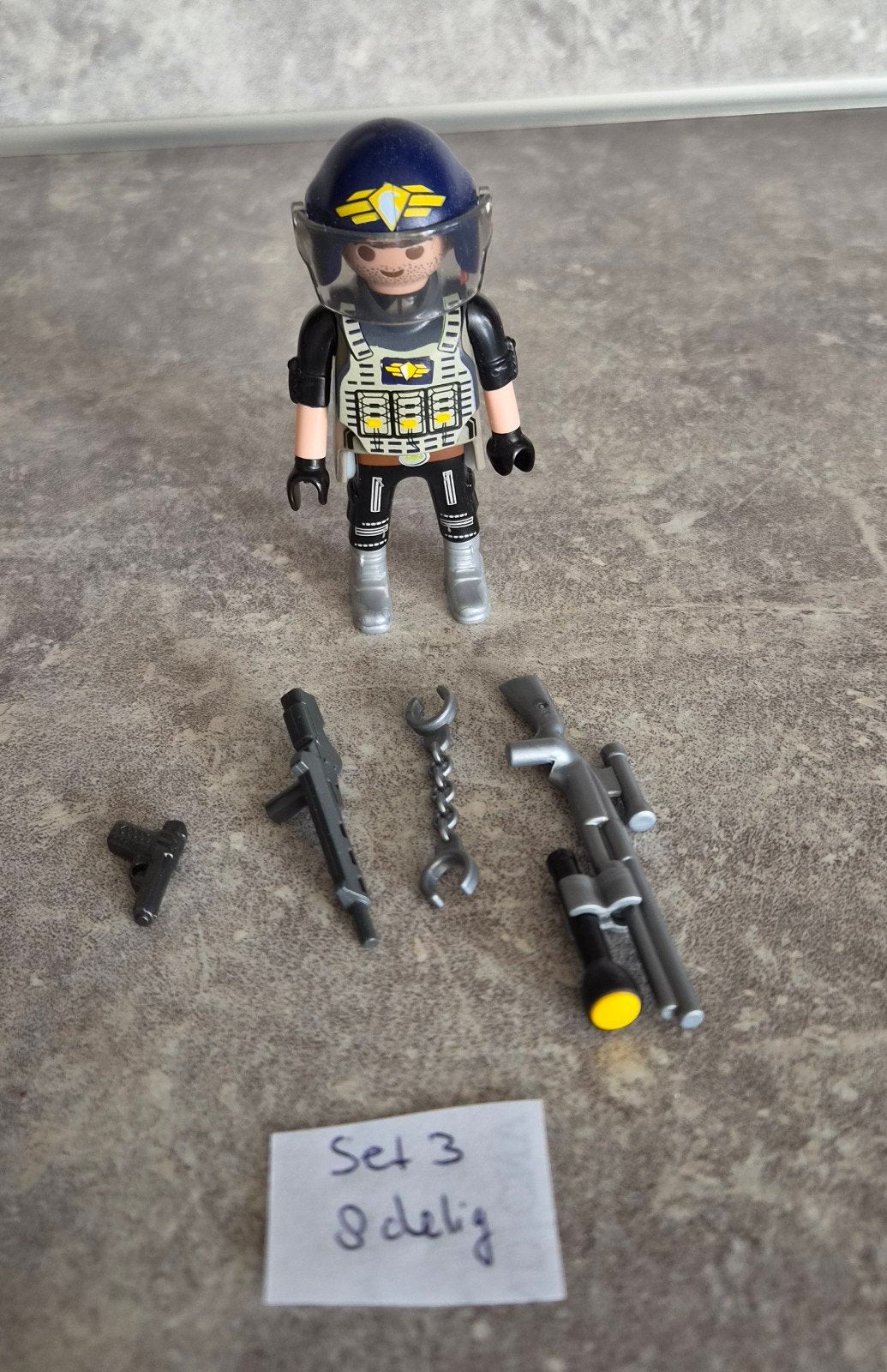 Playmobil Politie Swat Set (8-delig), Ophalen of Verzenden, Zo goed als nieuw, Jongen of Meisje
