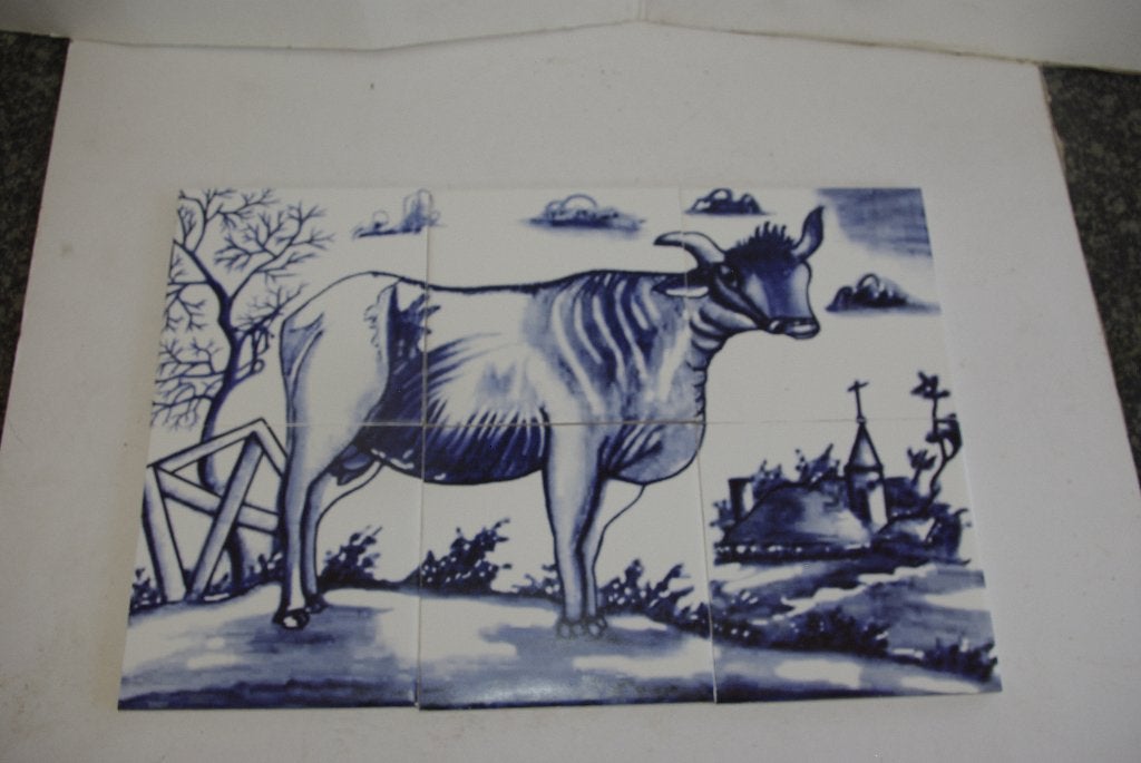 Koe tegeltjes / tegel / geur bakje, Antiek en Kunst, Ophalen of Verzenden