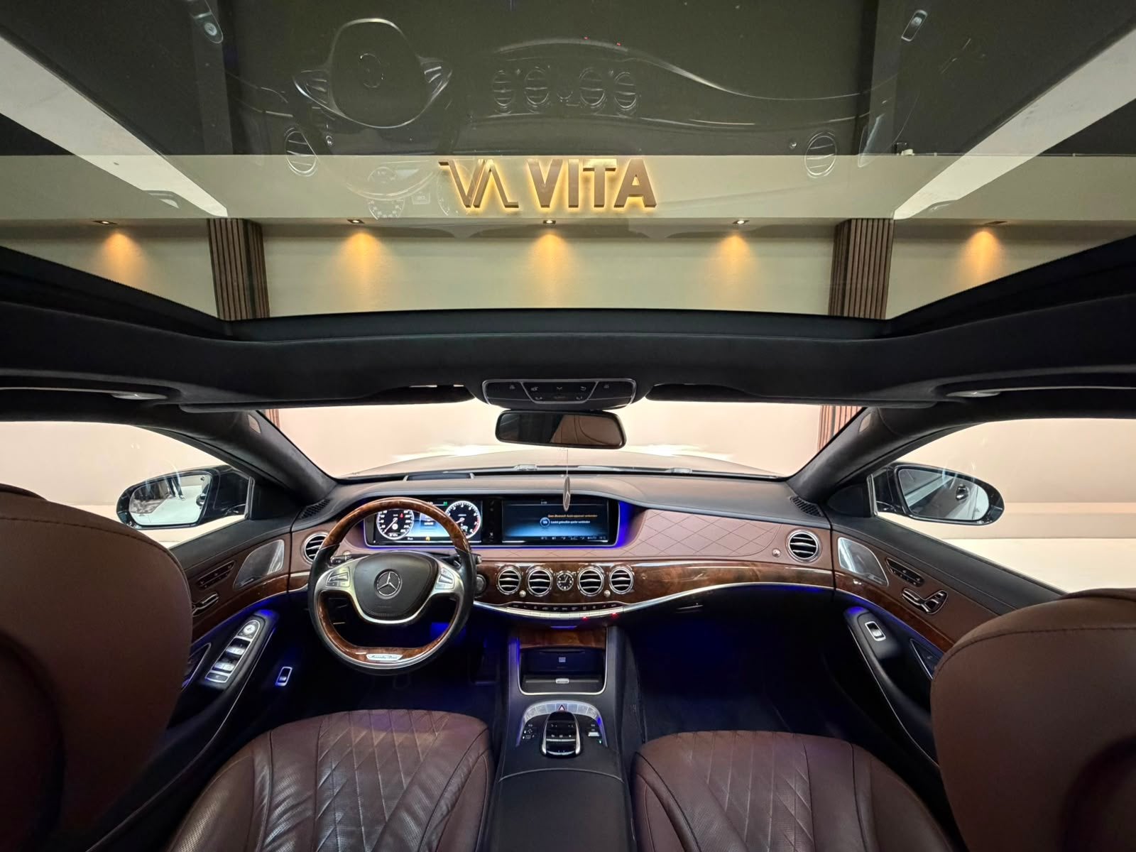 Mercedes-Benz S-Klasse 500 Prestige Plus |dynamische zijsteu, Auto's, Mercedes-Benz, Gebruikt, Zwart, Bedrijf, Vierwielaandrijving