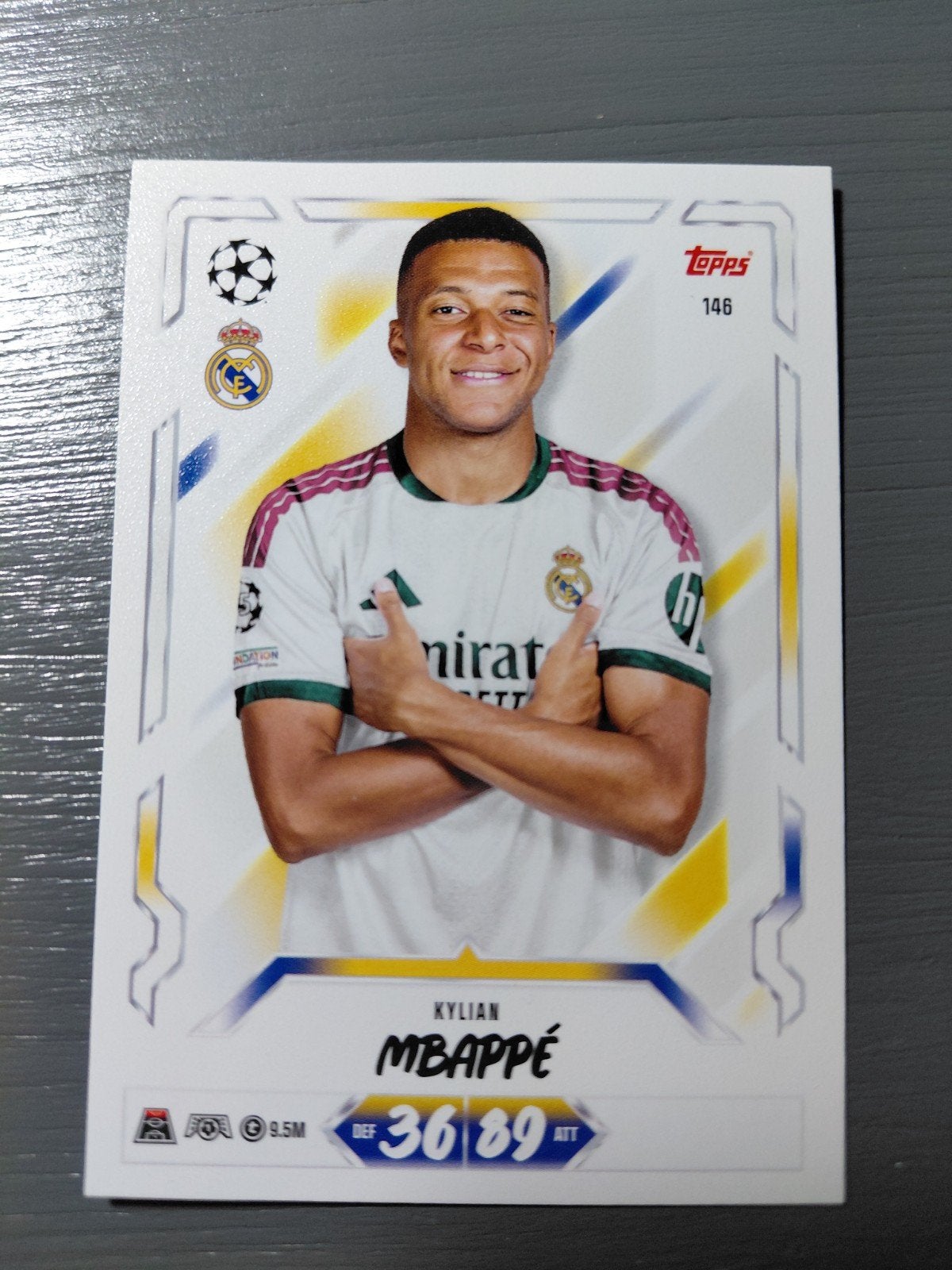 kylian mbappe (real madrid) topps match attax 2027, Ophalen of Verzenden, Nieuw