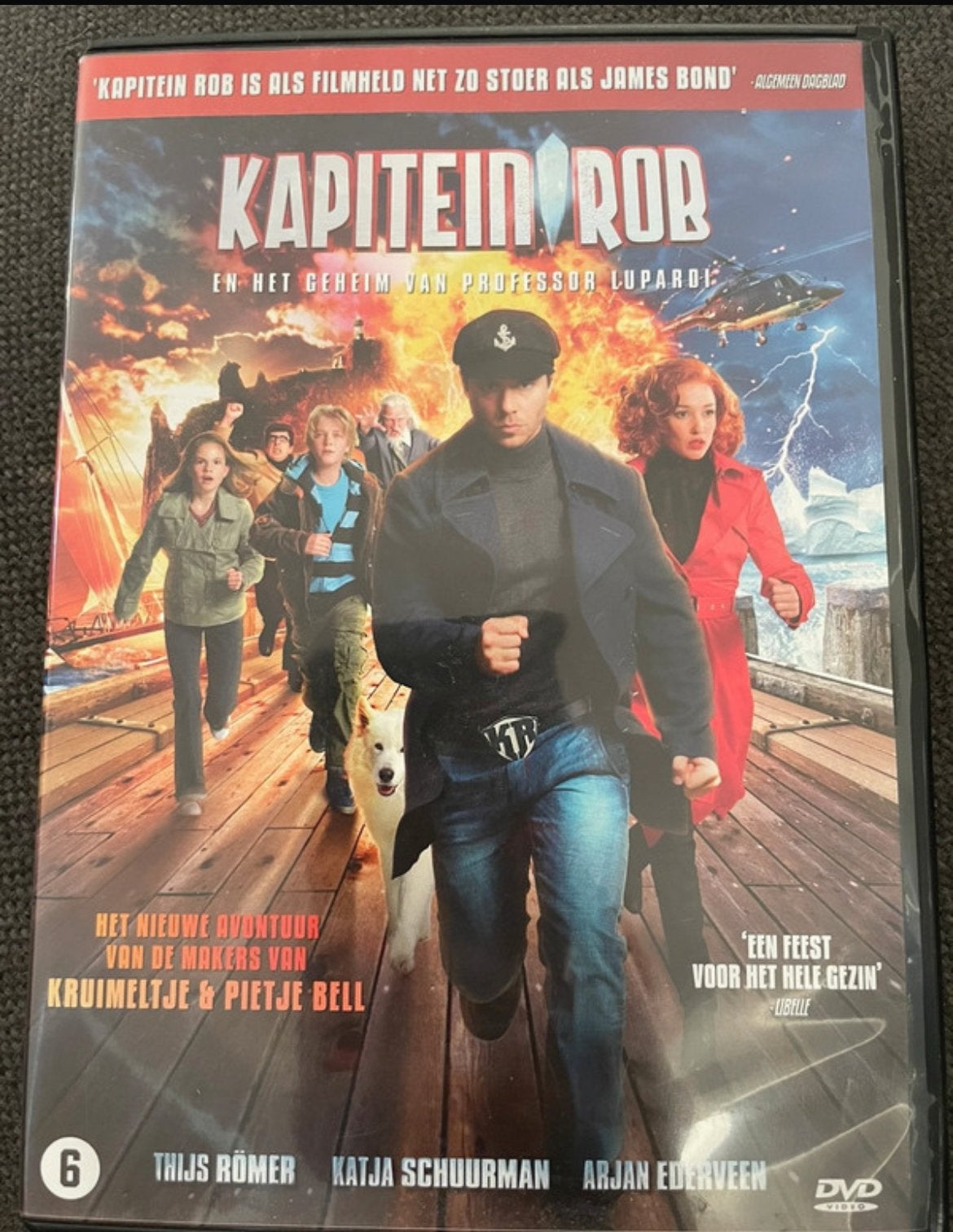 Kapitein Rob en het Geheim van Professor Lupardi DVD, Avontuur, Gebruikt, Ophalen of Verzenden, Vanaf 6 jaar