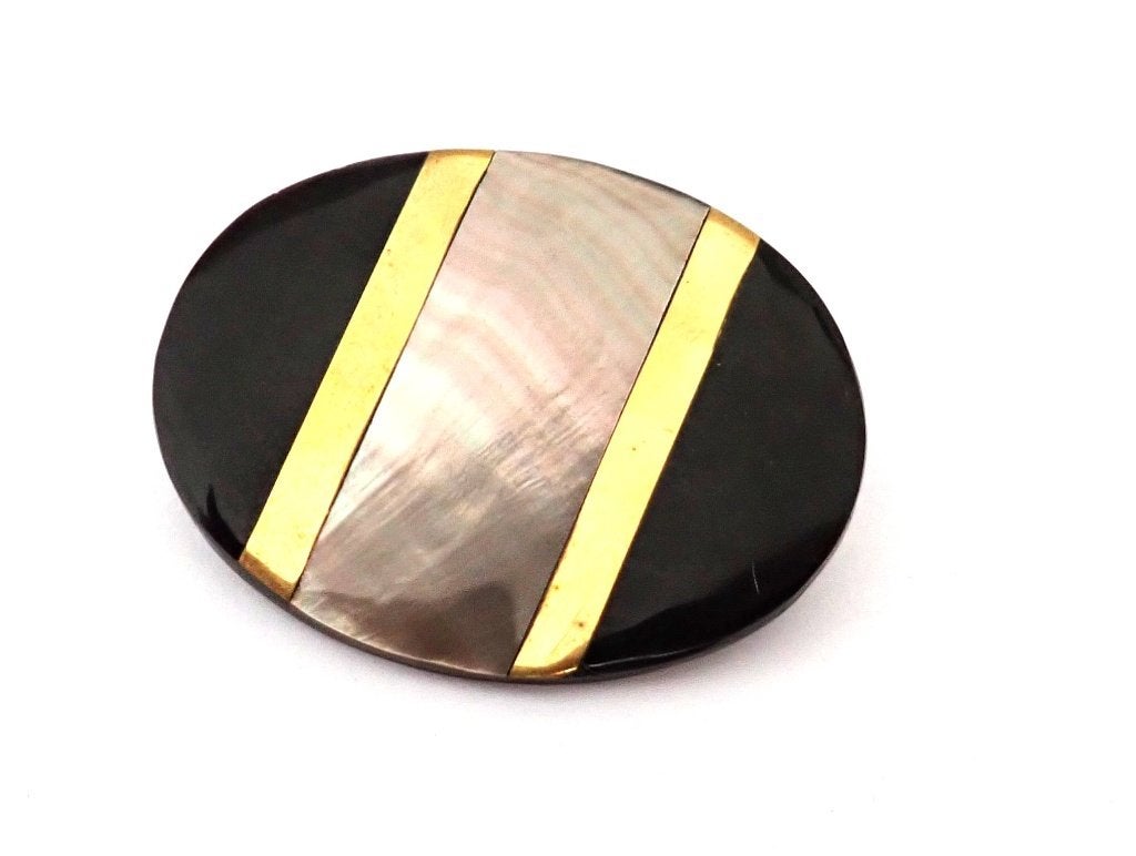 Broche met parelmoer, Verzenden, Zo goed als nieuw, Overige materialen