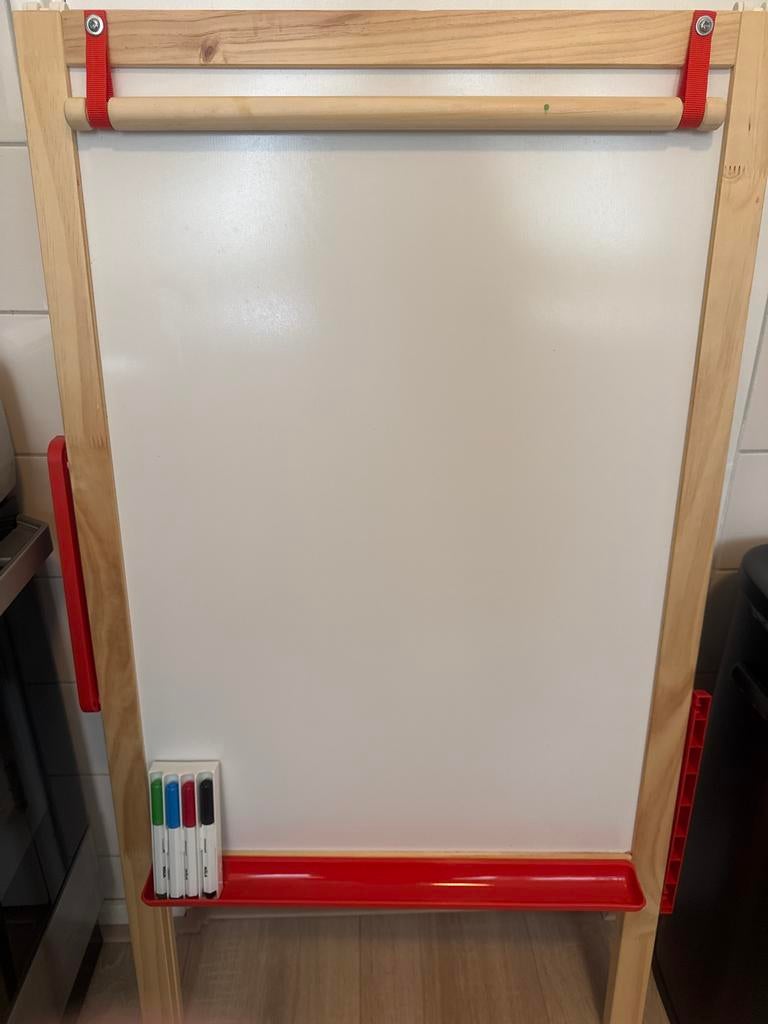 Krijtbord en whitebord Ikea, Ophalen, Zo goed als nieuw, Krijtbord
