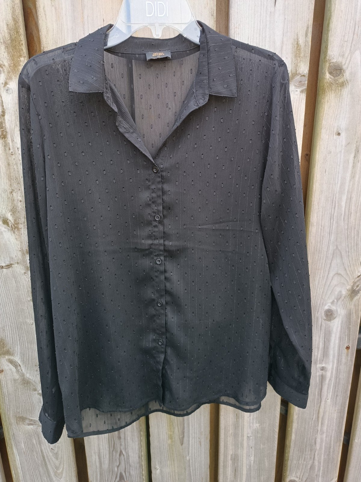 Seven Sisters Blouse Zwart  Zilverdraad en Stipjes - Nieuw, Kleding | Dames, Seven Sisters, Zwart, Maat 46/48 (XL) of groter, Nieuw