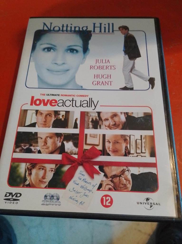 Notting Hill & Love Actually DVD Boxset, Vanaf 12 jaar, Ophalen of Verzenden, Gebruikt, Romantische komedie