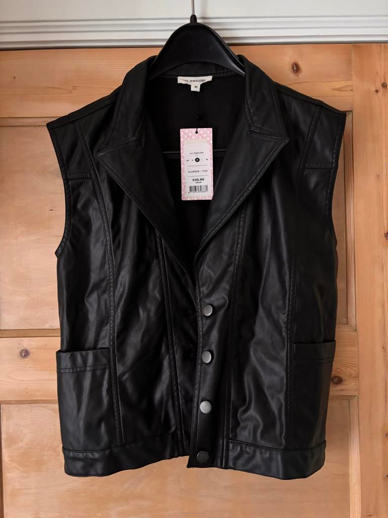 My Jewellery Lederlook Gilet Maat M, Ophalen of Verzenden, Nieuw, Maat 38/40 (M), Zwart