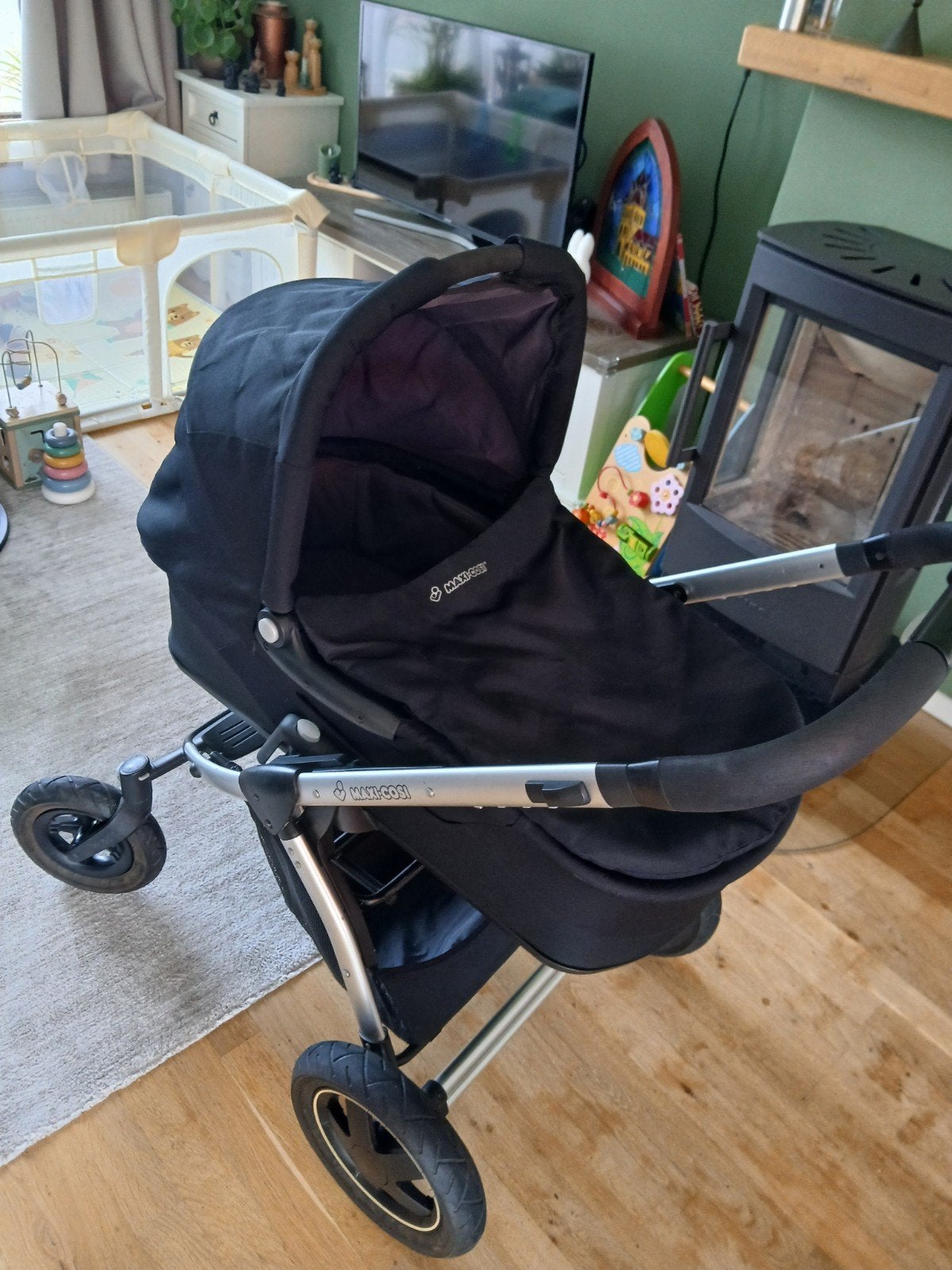 Maxi-Cosi Mura Plus 3-in-1 kinderwagen met accessoires, Ophalen, Gebruikt, Met autostoeltje, Combiwagen