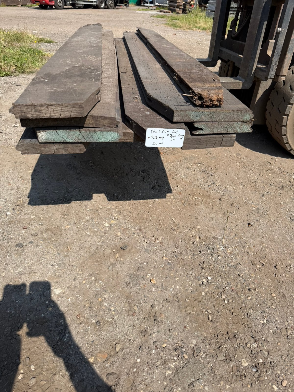 Hardhouten damwand, Ophalen of Verzenden, Zo goed als nieuw, 250 cm of meer, Planken